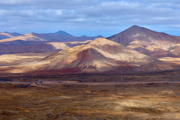 Fuerteventura volcanic landscape from Red Mountain