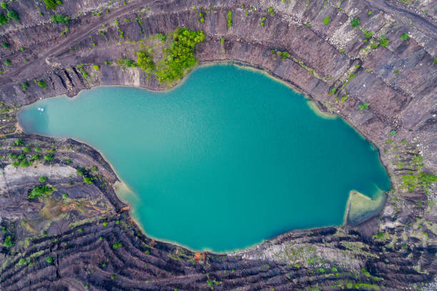 istock aerial view of deep mine lake 817096798