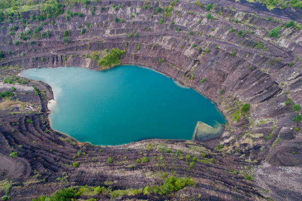 istock aerial view of deep mine lake 817097272