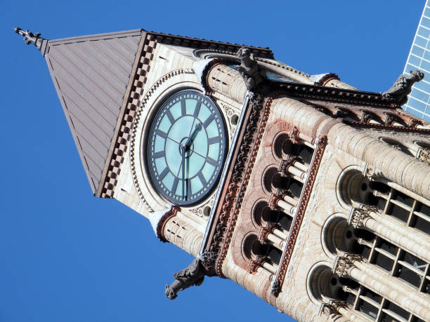 istock Toronto Gargoyles on the Clock Tower April 2010 817106432