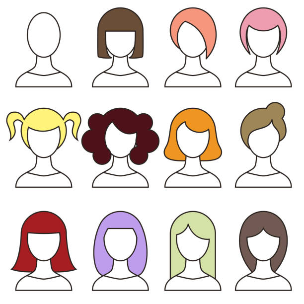 Cartoon Of The Hair Style Samples For Women Illustrations, Royalty-Free  Vector Graphics & Clip Art - iStock