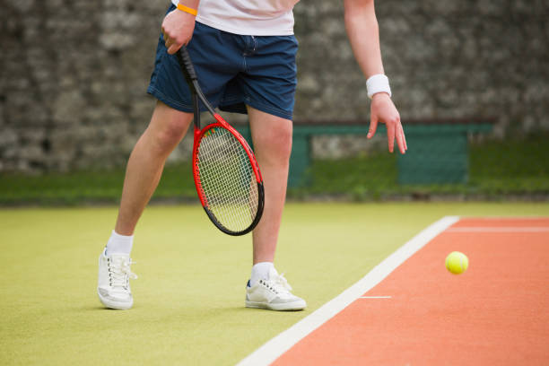 istock Young tennis player about to serve 817166896