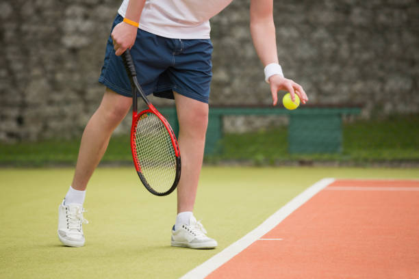 istock Young tennis player about to serve 817166920