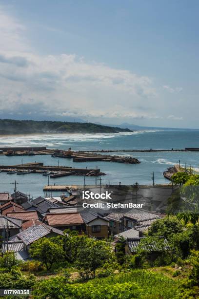 Tottori Village By The Sea 2 Stock Photo - Download Image Now - Tottori Prefecture, Asia, House