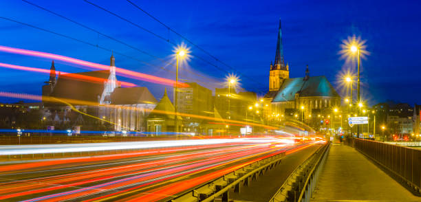 istock Night panorama of Szczecin 817218898