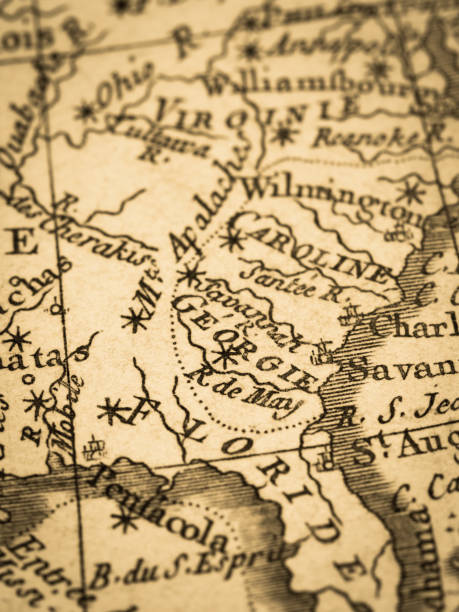 istock Old Map America · Georgia 817244398
