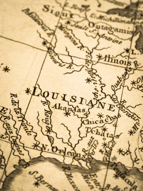 istock Old map America · Louisiana 817246314