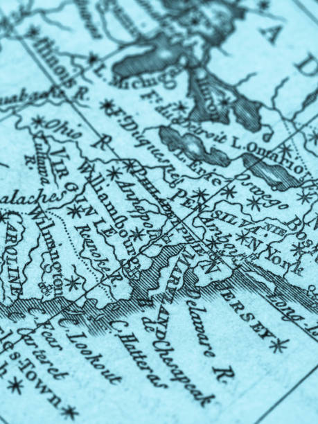 istock Old Map America East Coast 817247026