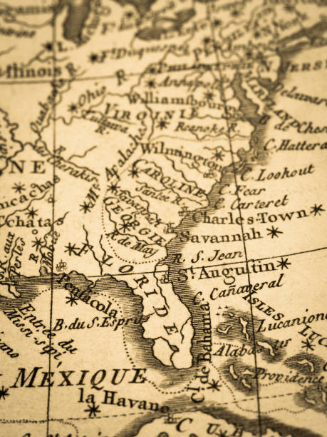 istock Old Map America · Florida Peninsula 817260712