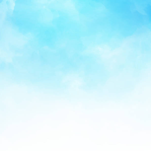 ilustrações de stock, clip art, desenhos animados e ícones de white cloud detail in blue sky vector illustration background copy space - sky