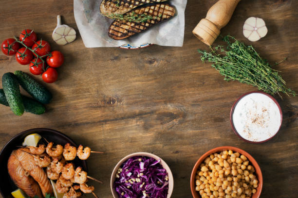 istock Prepared seafood and ingredients for cooking 817276930