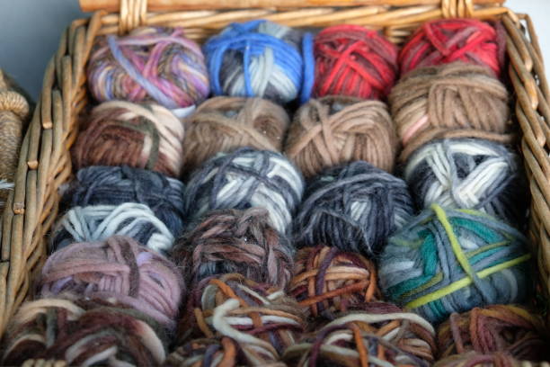 istock Colourful balls of wool 817276980
