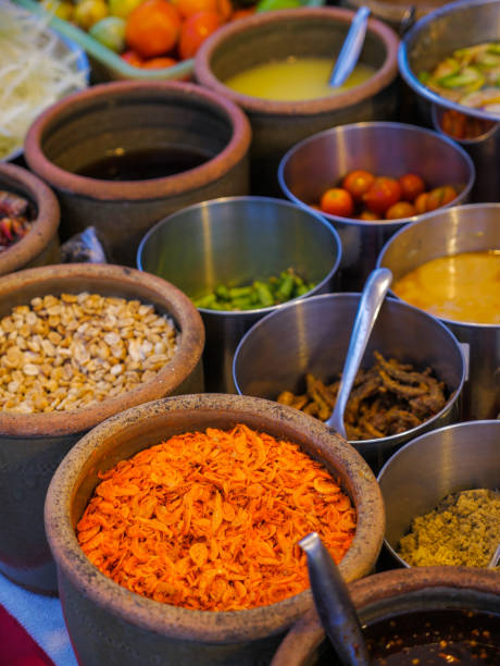 istock ingredients for Som tam or Som tum (Thai papaya salad), 817285272