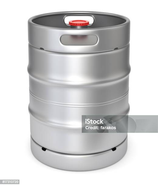 Metal Beer Keg Stock Photo - Download Image Now - Keg, Barrel, Beer - Alcohol