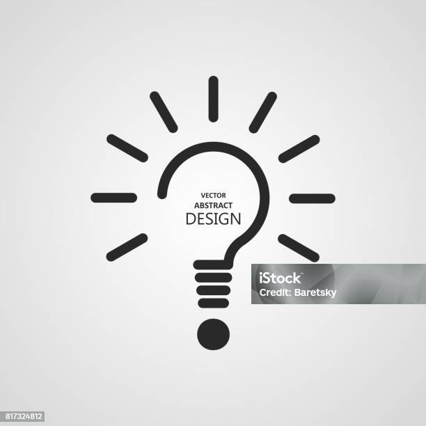 The Stylized Lamp Stock Illustration - Download Image Now - Question Mark, Light Bulb, Icon Symbol