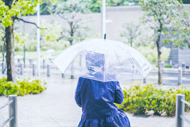 istock Woman in the rain 817328106