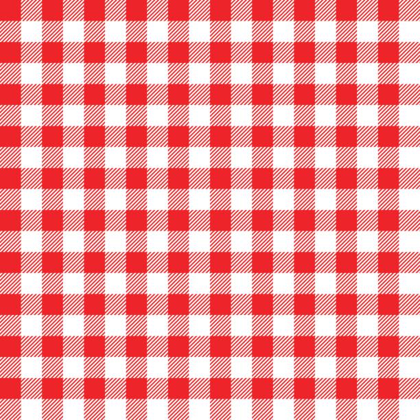 Tablecloth Vector seamless tablecloth. gingham stock illustrations