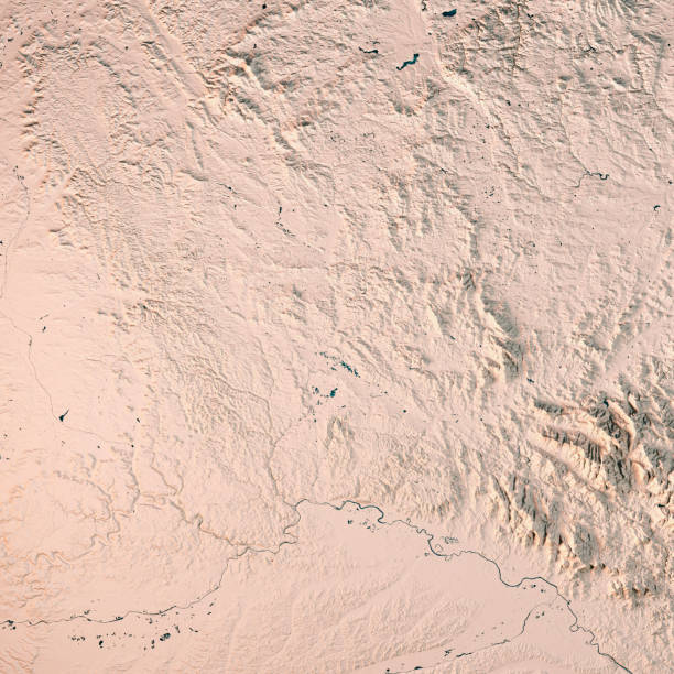 istock Oberpfalz Regierungsbezirk Bayern 3D Render Topographic Map Neutral 817342230