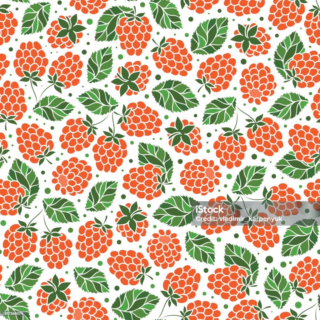 Tessellations Patterns Raspberry Seamless Pattern Of Raspberry Stock Illustration - Download Image Now ...