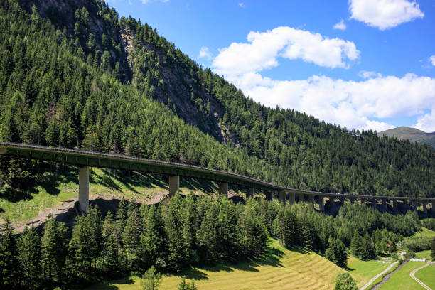 istock four-lane motorway in Brenner Pass 817368252