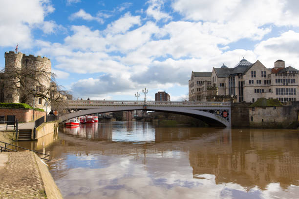 istock Lendal bridge York UK on station road on River Ouse 817378942
