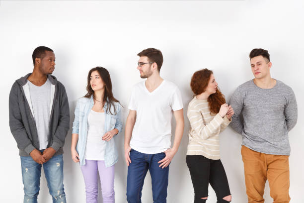 istock Creative team, young casual business people 817395302