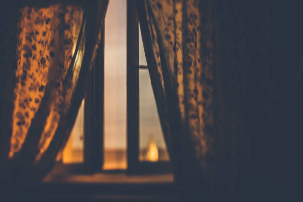 istock Full moon night by the window in summer 817401138