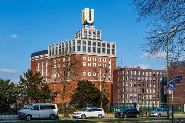 U-Tower, Dortmunder U in Dortmund, Germany. Blue Sky.