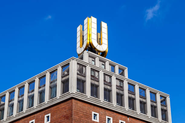 U-Tower, Dortmunder U in Dortmund, Germany. Blue Sky.