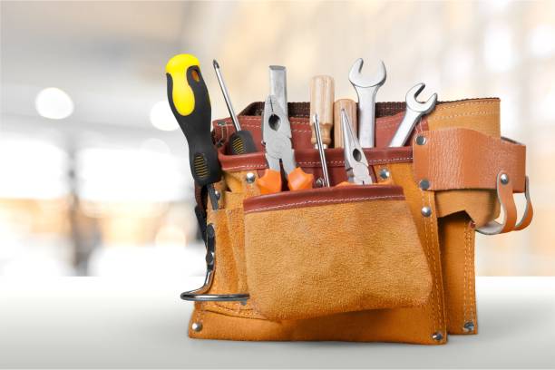 herramienta. - tool belt belt work tool pliers fotografías e imágenes de stock