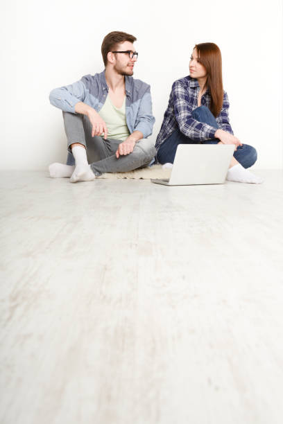 istock Couple planning design project for new apartment 817404868