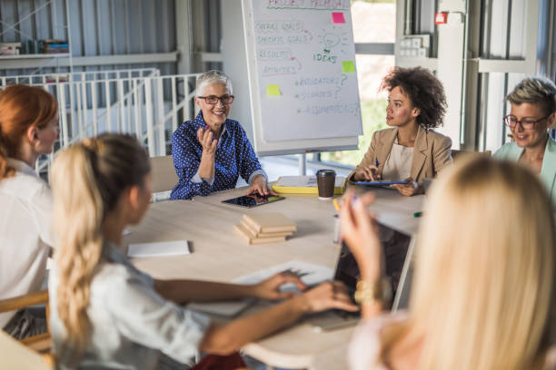 istock Powerful women on a business meeting! 817420166