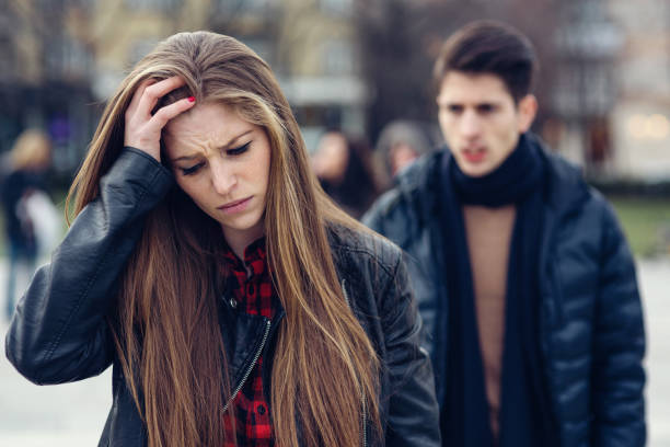 istock Couple arguing on the street 817432146