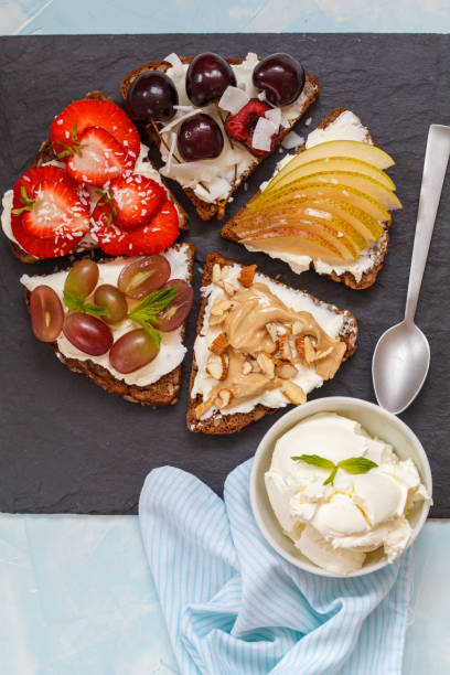 istock Sweet sandwiches with mascarpone 817435652