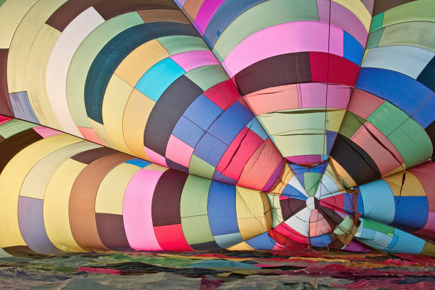 istock inside of a multicolored hot air balloon 817437196