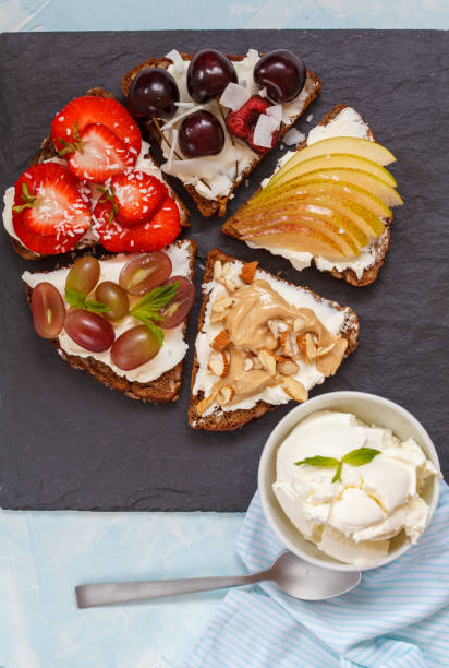 istock Sweet sandwiches with mascarpone 817446042
