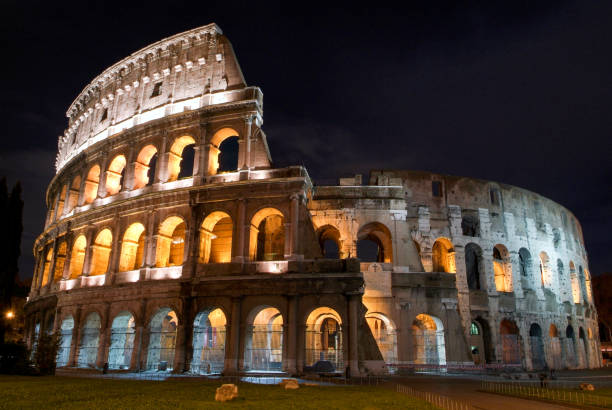 istock The Colosseum in Rome by night 817450052