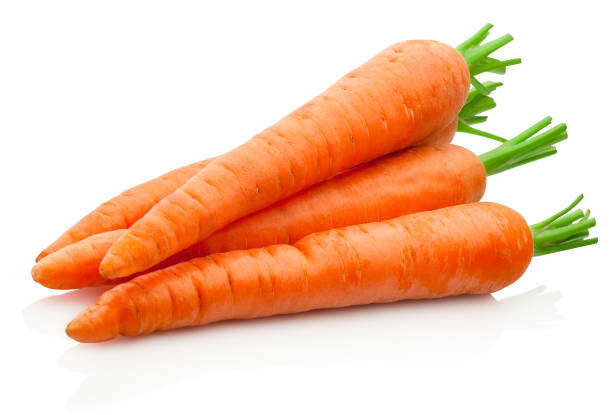 istock Fresh carrots isolated on a white background 817461072