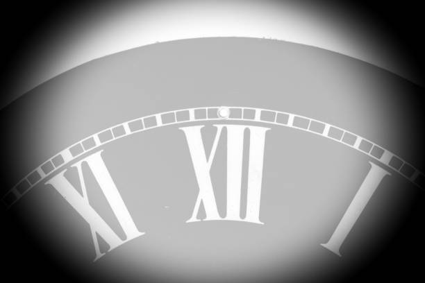 istock Close Up of a Clock Face for Background 817475116