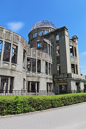 Hiroshima A Bomb Dome on a sunny day, Hiroshima, Japan, July 2017