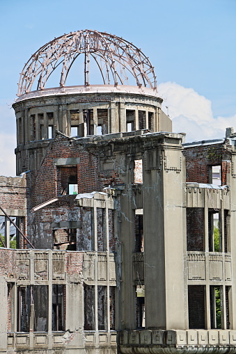 Hiroshima A Bomb Dome on a sunny day, Hiroshima, Japan, July 2017