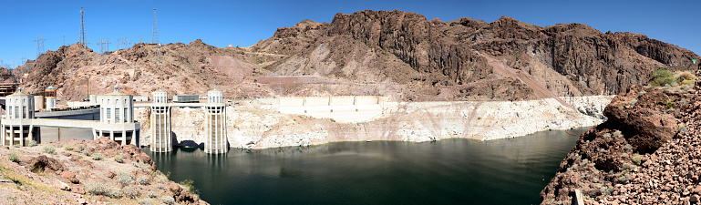 Panoramic view of the Hoover Dam