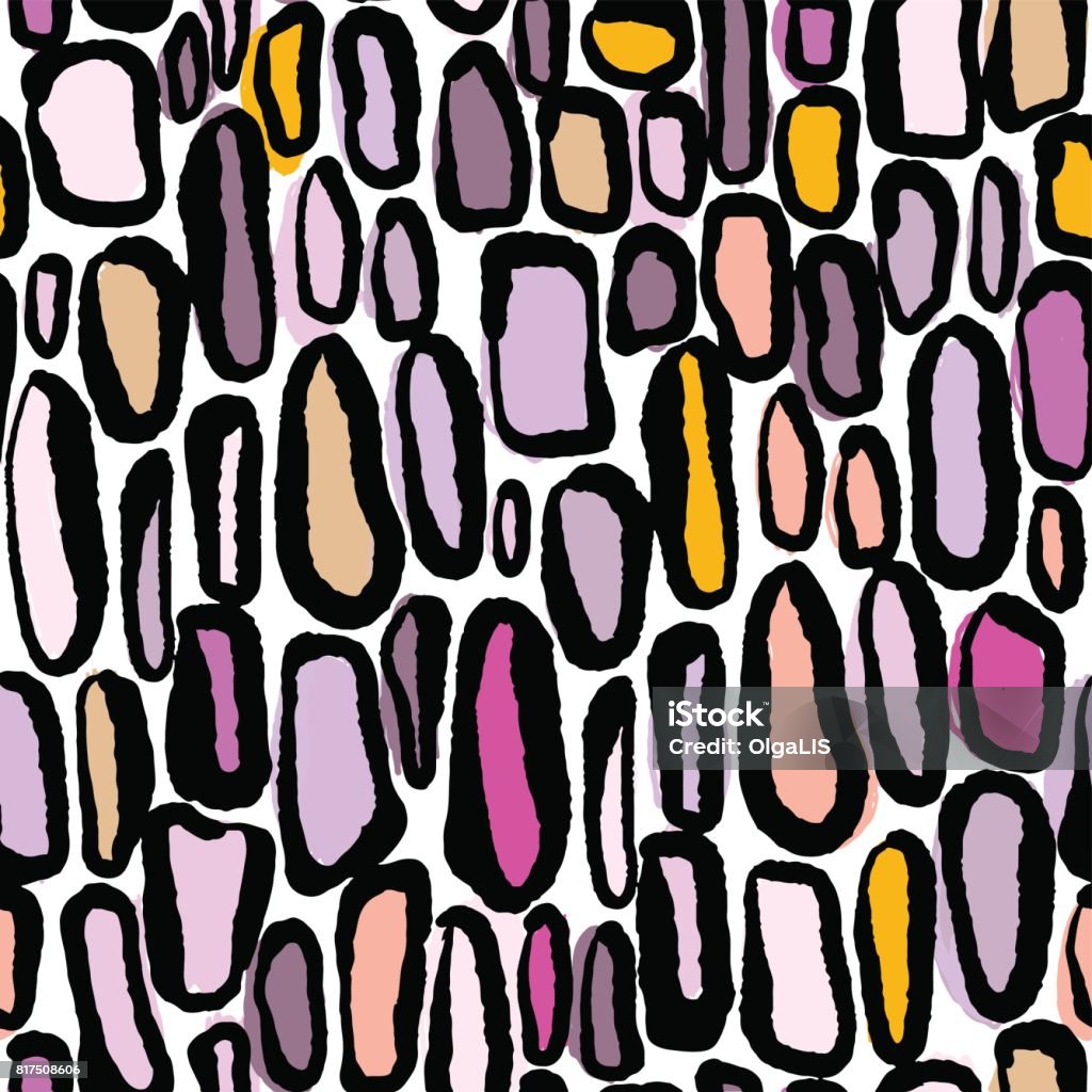 Watercolour Textile Pattern Seamless Watercolor Textile Doodle Pattern Grunge Texture Stock ...
