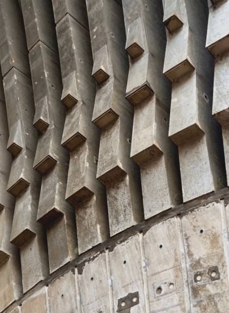 istock Architectural Detail : Concrete Surface Texture On Modern Building 817534002