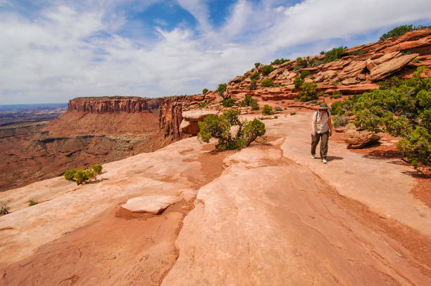 randonnée de canyonlands - san juan county photos et images de collection