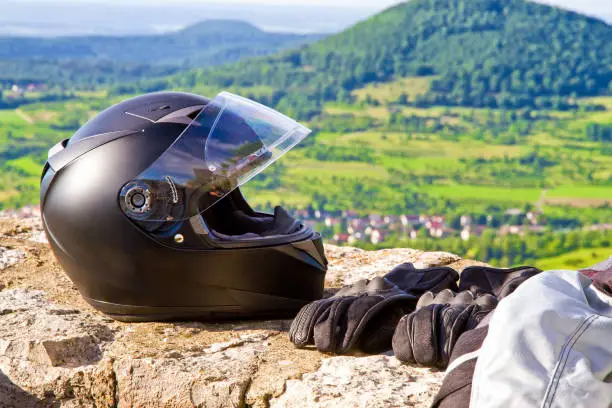Helmet in Swabian Alps