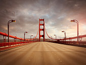 Empty Golden Gate Bridge