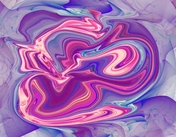 istock Colorful psychedelic liquefied background 817583206