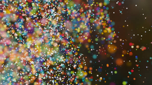 istock Beautiful colorful bokeh blurred background defocused lights 817583614