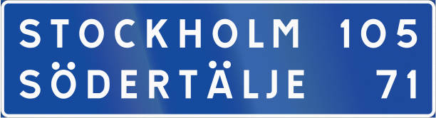 istock Road sign used in Sweden - Confirmatory sign 817594270
